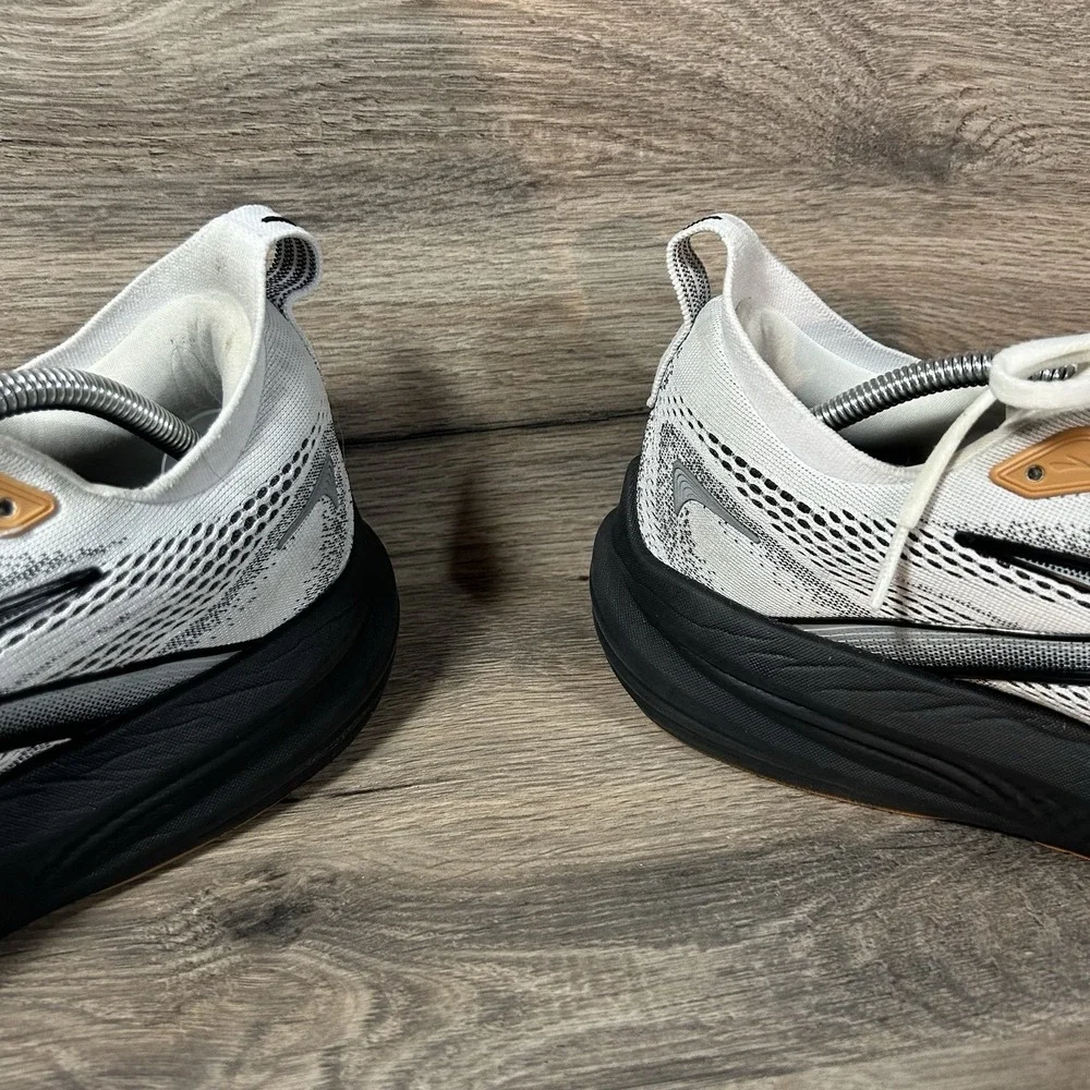 Brooks Glycerin 22 Men's Size 11.5 White Grey Running Shoes Sneakers Wide 2E